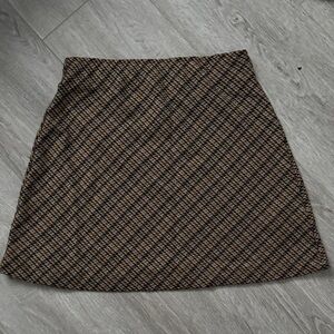 Free people Brown and Black mini Skirt